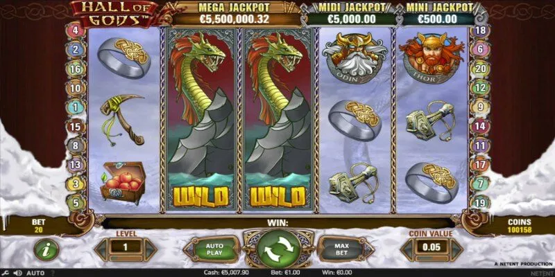 HALL OF GODS - SIÊU PHẨM SLOT GAME ĐÁNG CHƠI TOP ĐẦU